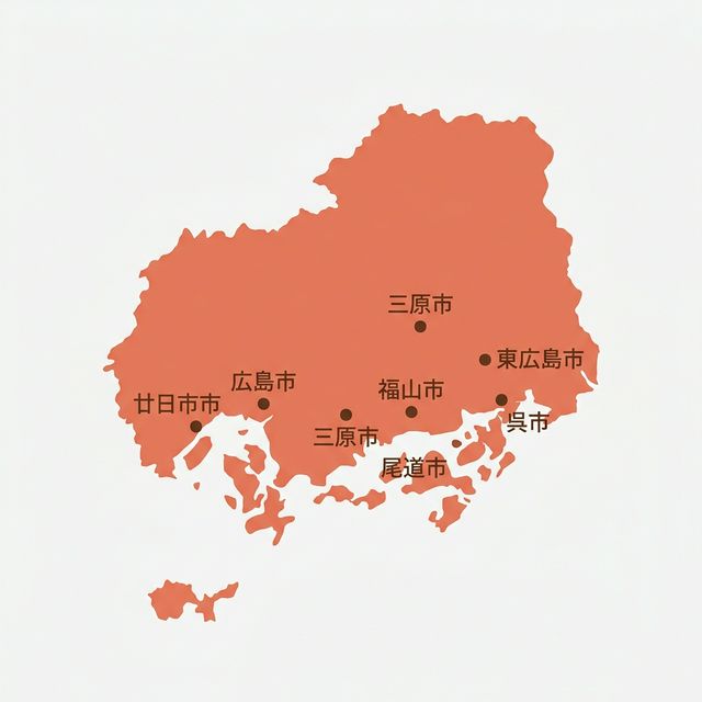 広島県のロケットナウ対象エリアマップ