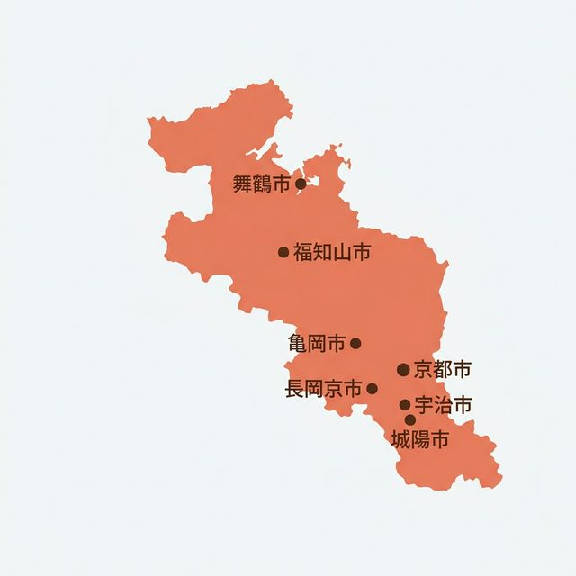 京都府のロケットナウ対象エリアマップ