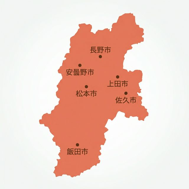 長野県のロケットナウ対象エリアマップ