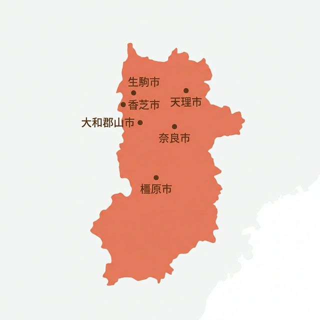 奈良県のロケットナウ対象エリアマップ