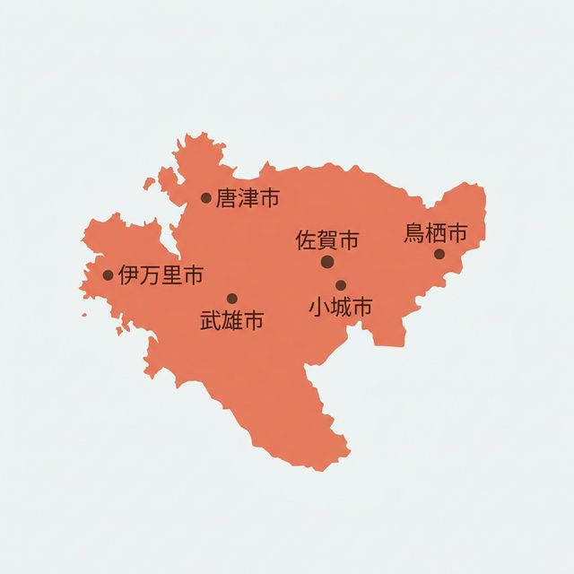 佐賀県のロケットナウ対象エリアマップ