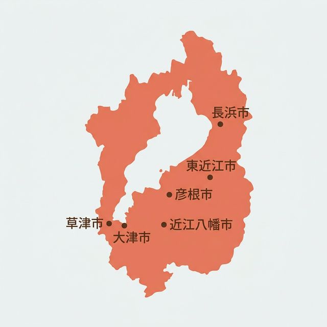 滋賀県のロケットナウ対象エリアマップ