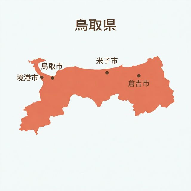 鳥取県のロケットナウ対象エリアマップ