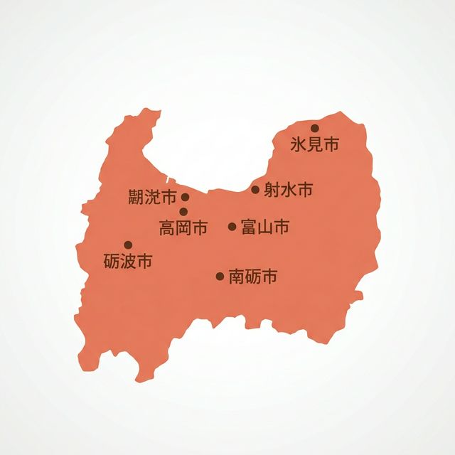 富山県のロケットナウ対象エリアマップ